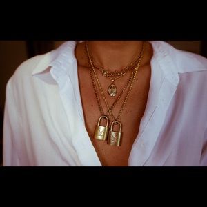 LV Lock Necklace Vintage